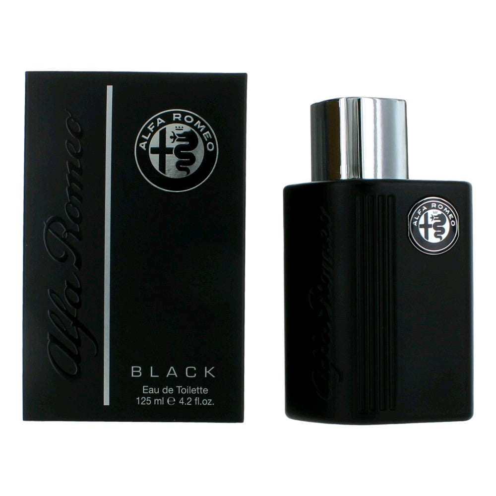 Alfa Romeo – Alfa Romeo Black Eau de Toilette Spray for Men (4.2 oz) product image