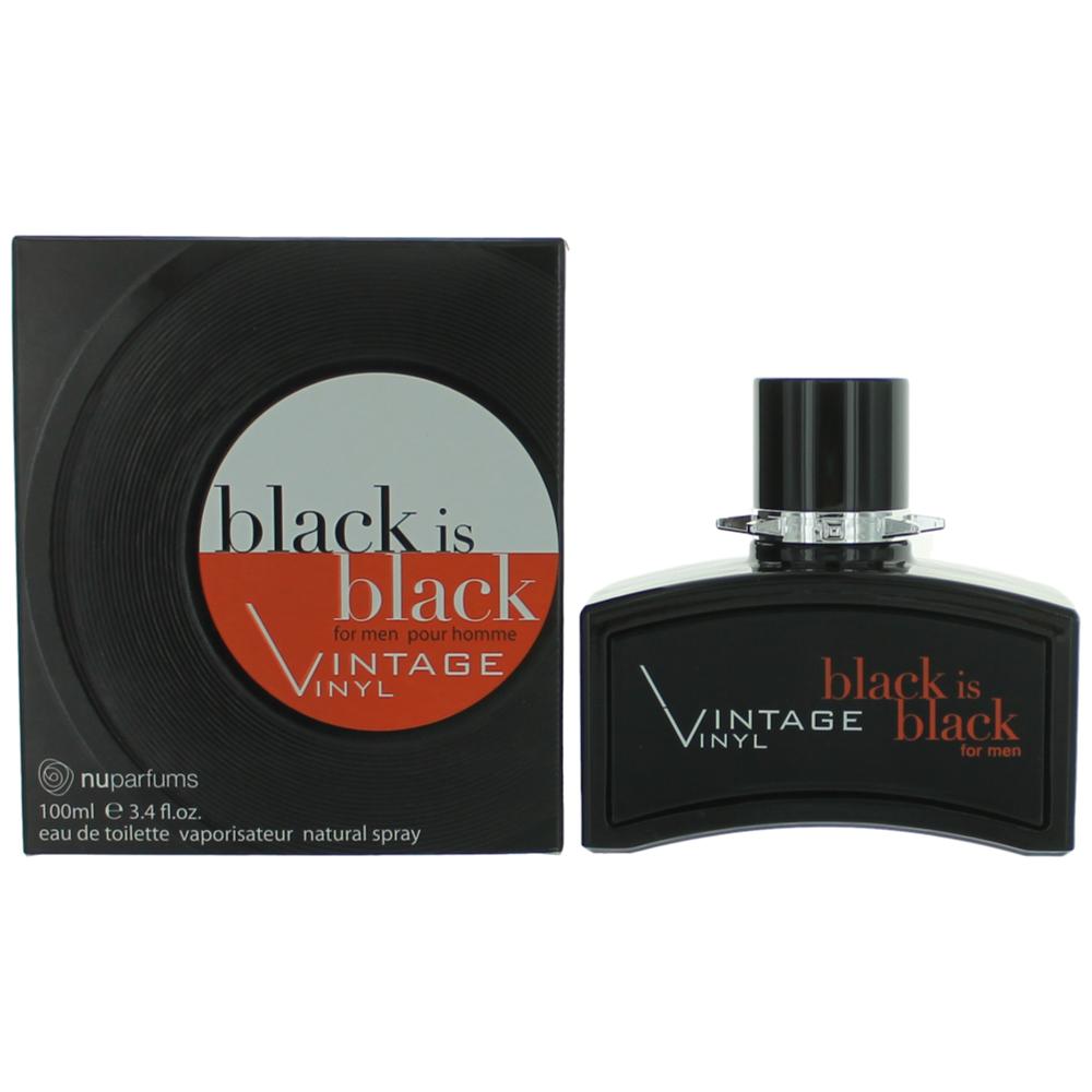 nuparfums – Black is Black Vintage Vinyl Eau de Toilette Spray for Men (3.4 oz) product image