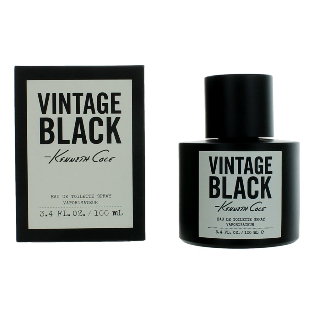 Kenneth Cole – Kenneth Cole Vintage Black Eau de Toilette Spray for Men (3.4 oz) product image