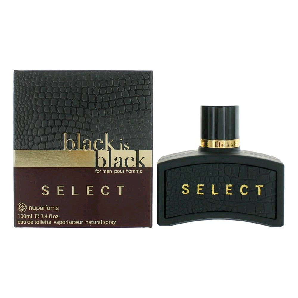 nuparfums – Black is Black Select Eau de Toilette Spray for Men (3.4 oz) product image