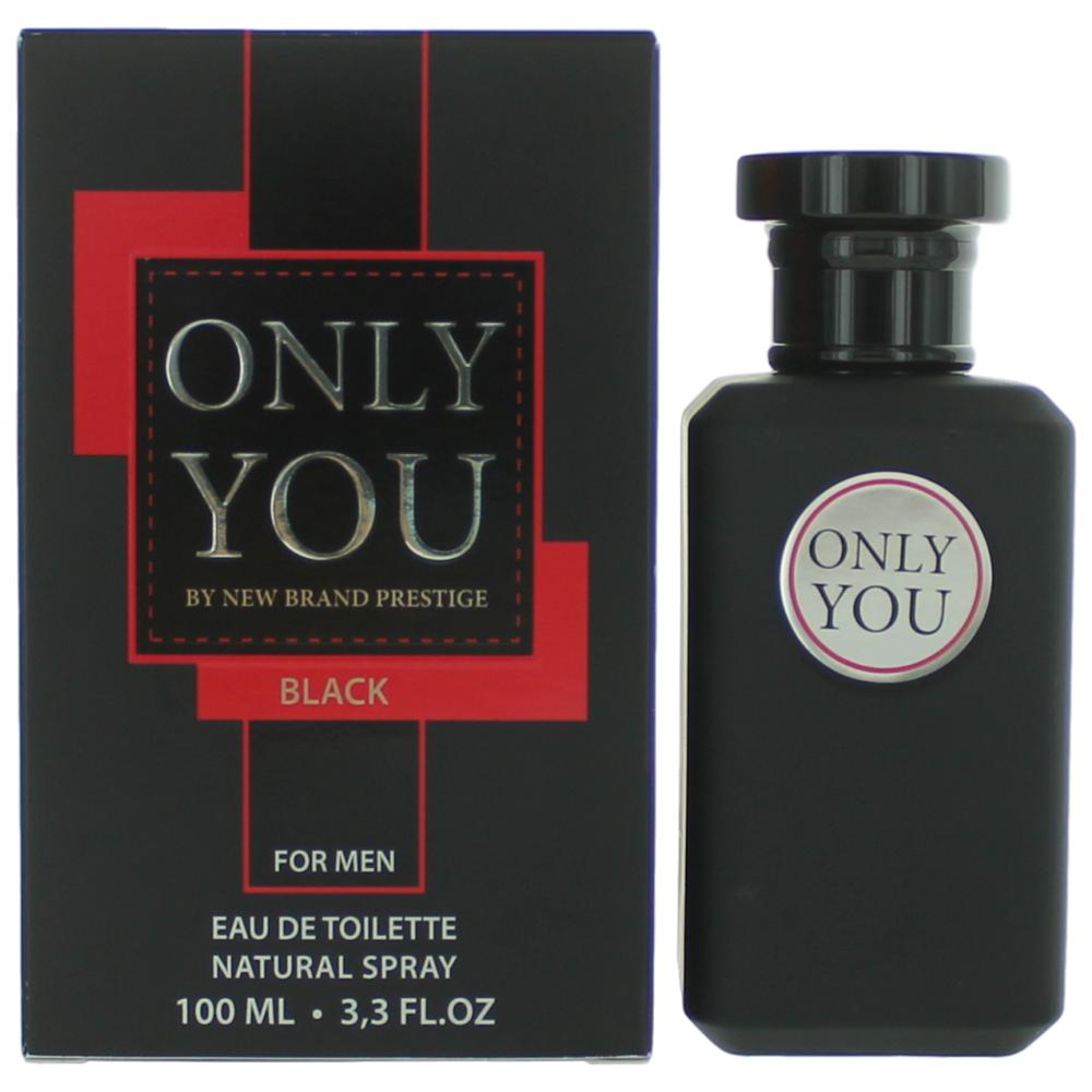 New Brand – Only You Black Eau de Toilette Spray for Men (3.3 oz) product image