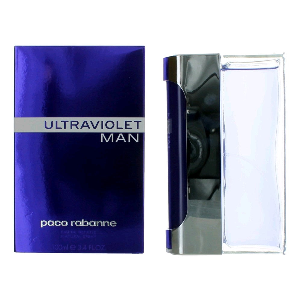 Paco Rabanne – Ultraviolet Man Eau de Toilette Spray for Men (3.4 oz) product image