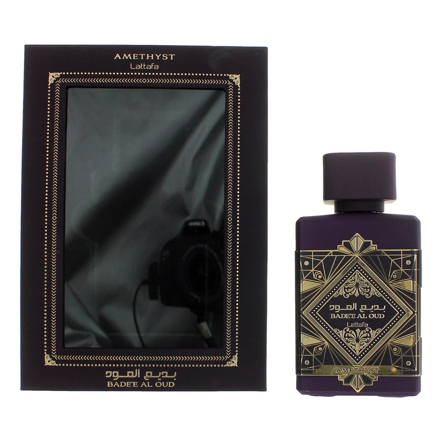 Lattafa – Bade'e Al Oud Amethyst Eau de Parfum Spray for Unisex (3.4 oz) product image