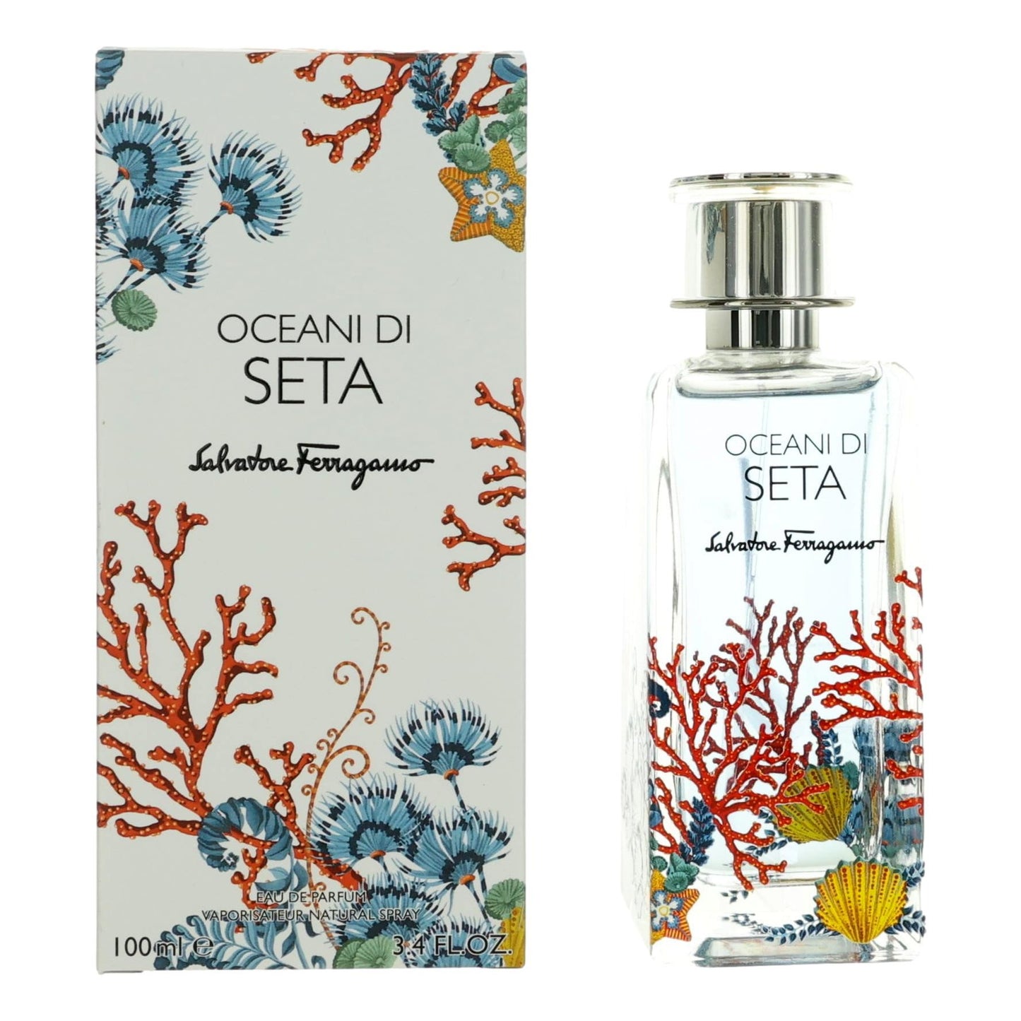 Salvatore Ferragamo – Oceani Di Seta Eau de Parfum Spray for Unisex (3.4 oz) product image