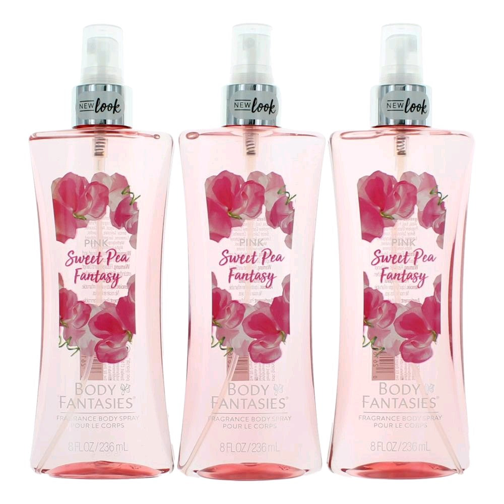 Parfums De Coeur – Pink Sweet Pea Fantasy by Body Fantasies Fragrance Body Spray for Women (3-Pack 8 oz) product image