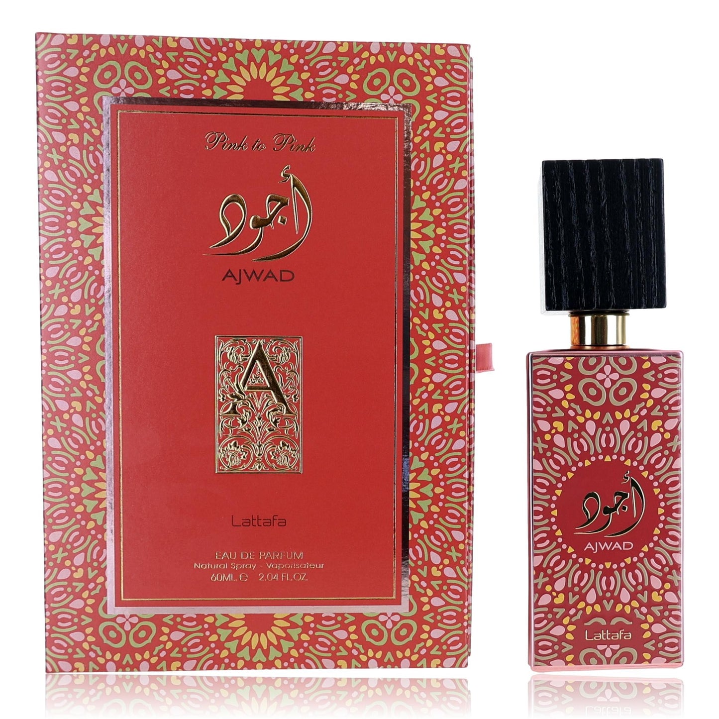 Lattafa – Ajwad Pink to Pink Eau de Parfum Spray for Unisex (2.04 oz) product image