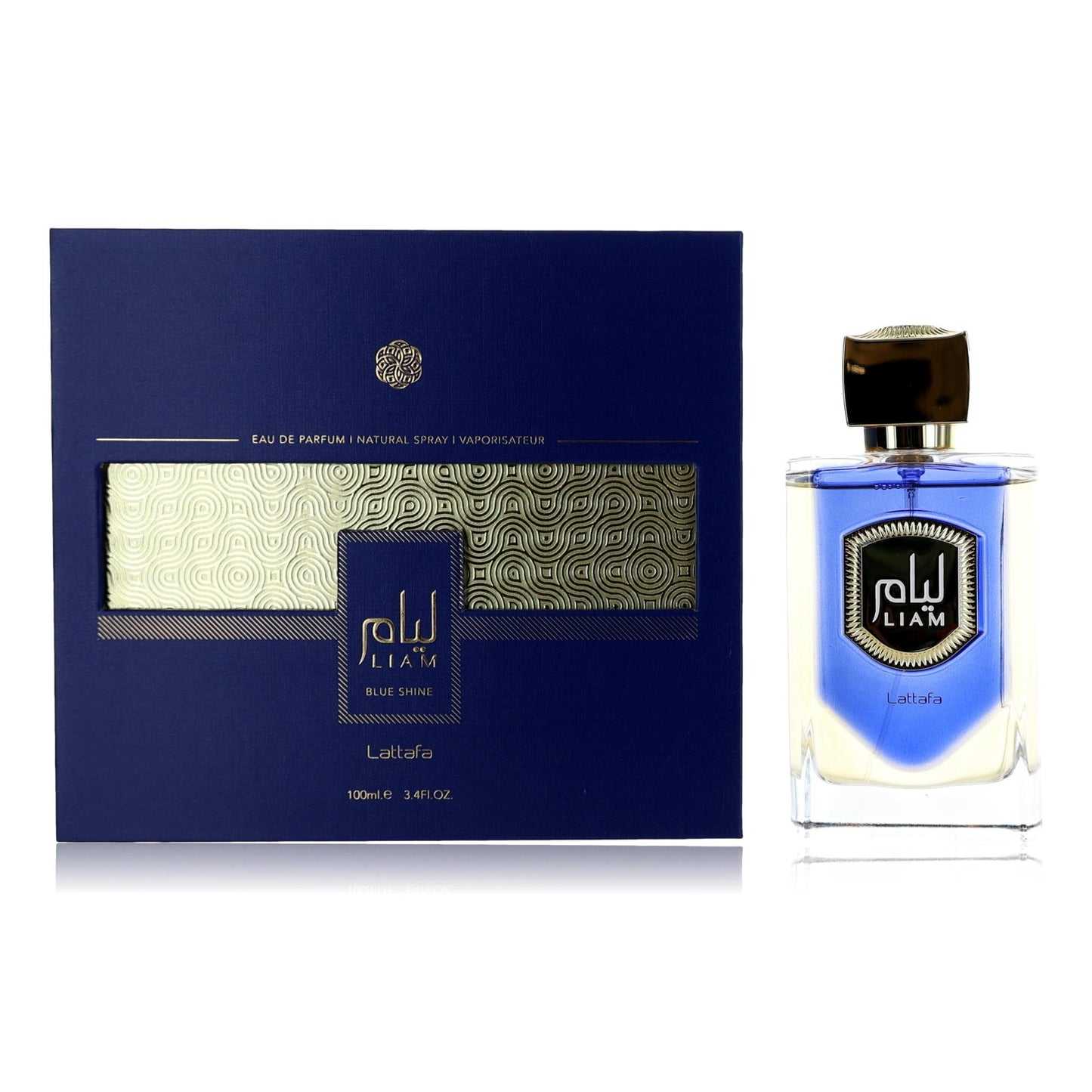 Lattafa – Liam Blue Shine Eau de Parfum Spray for Unisex (3.4 oz) product image
