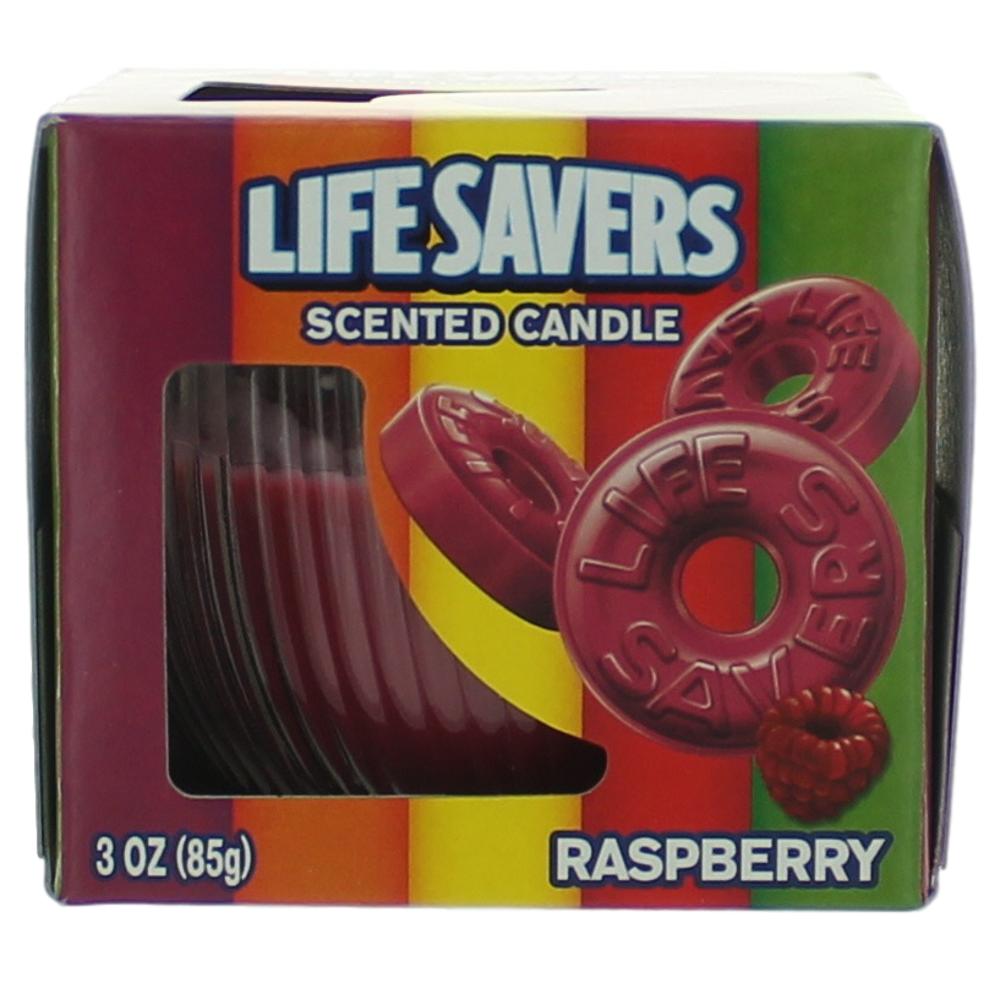 Life Savers – Life Savers Scented Candle 3 oz Jar - Raspberry Fragrance (3 oz) product image