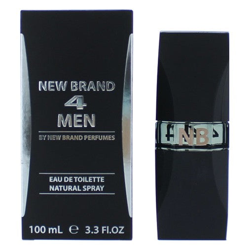 New Brand – 4 Men Eau de Toilette Spray for Men (3.3 oz) product image