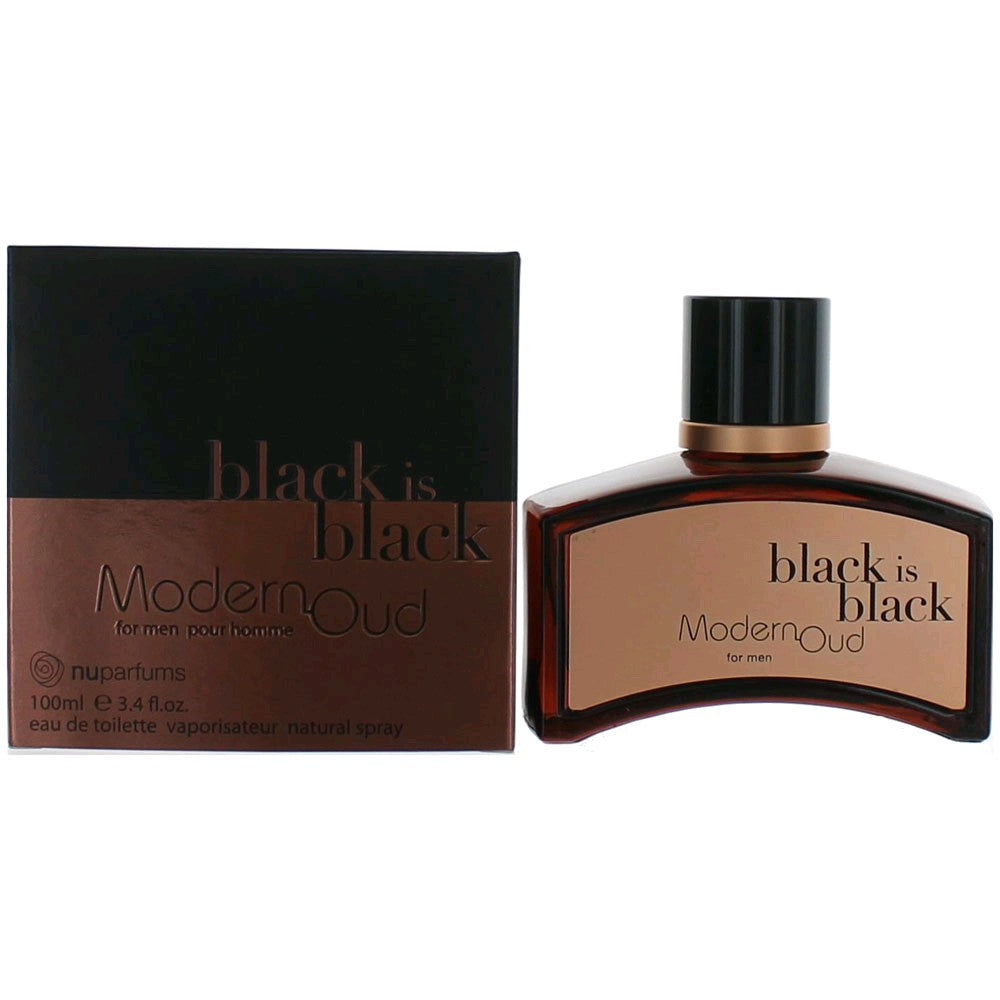 nuparfums – Black is Black Modern Oud Eau de Toilette Spray for Men (3.4 oz) product image