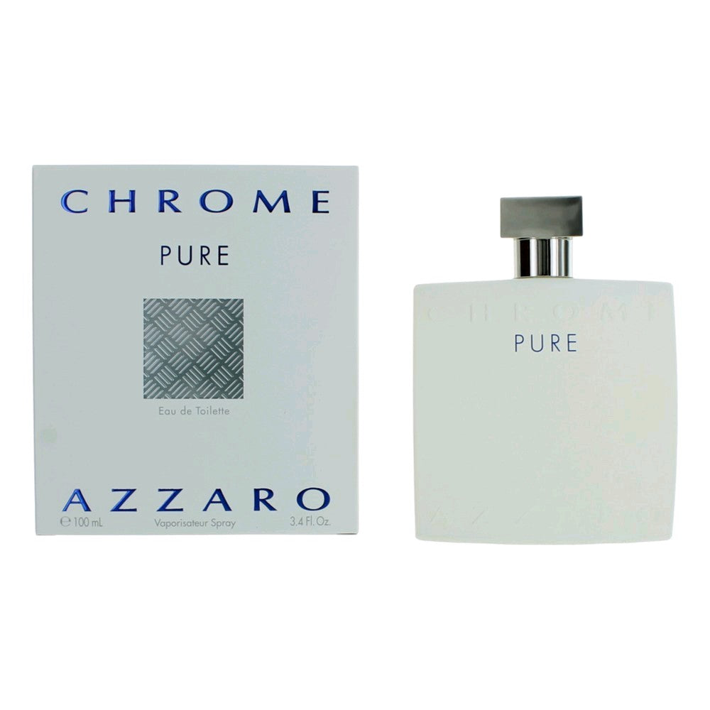 Azzaro – Chrome Pure Eau de Toilette Spray for Men (3.4 oz) product image