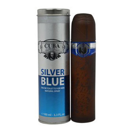 Cuba – Cuba Silver Blue Eau de Toilette Spray for Men (3.3 oz) product image