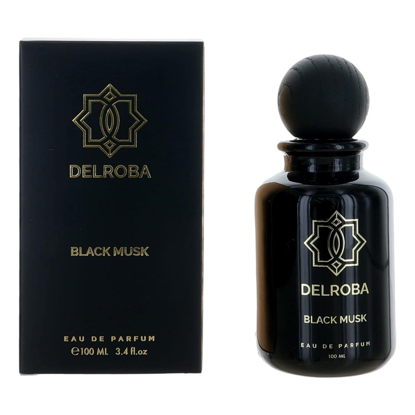 Delroba – Delroba Black Musk Eau de Parfum Spray for Men (3.4 oz) product image