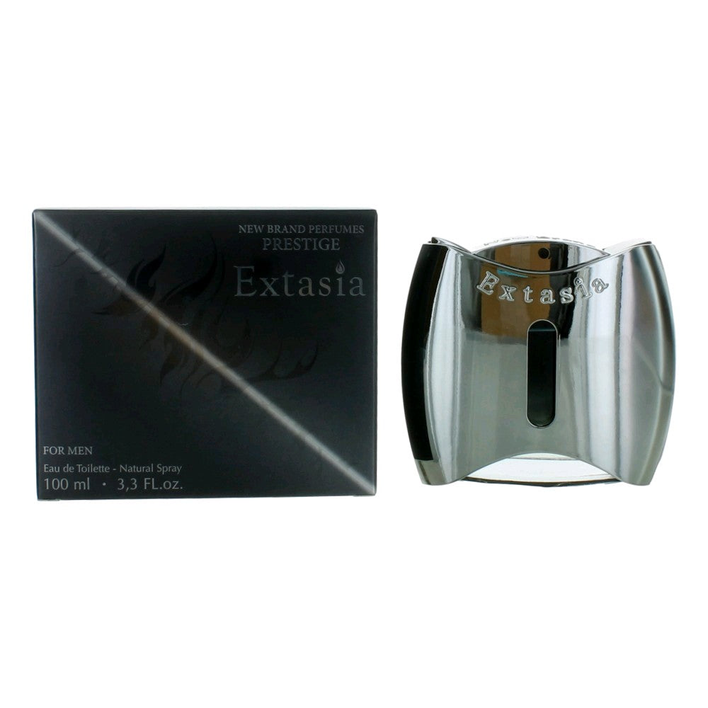 New Brand – Extasia Eau de Toilette Spray for Men (3.3 oz) product image