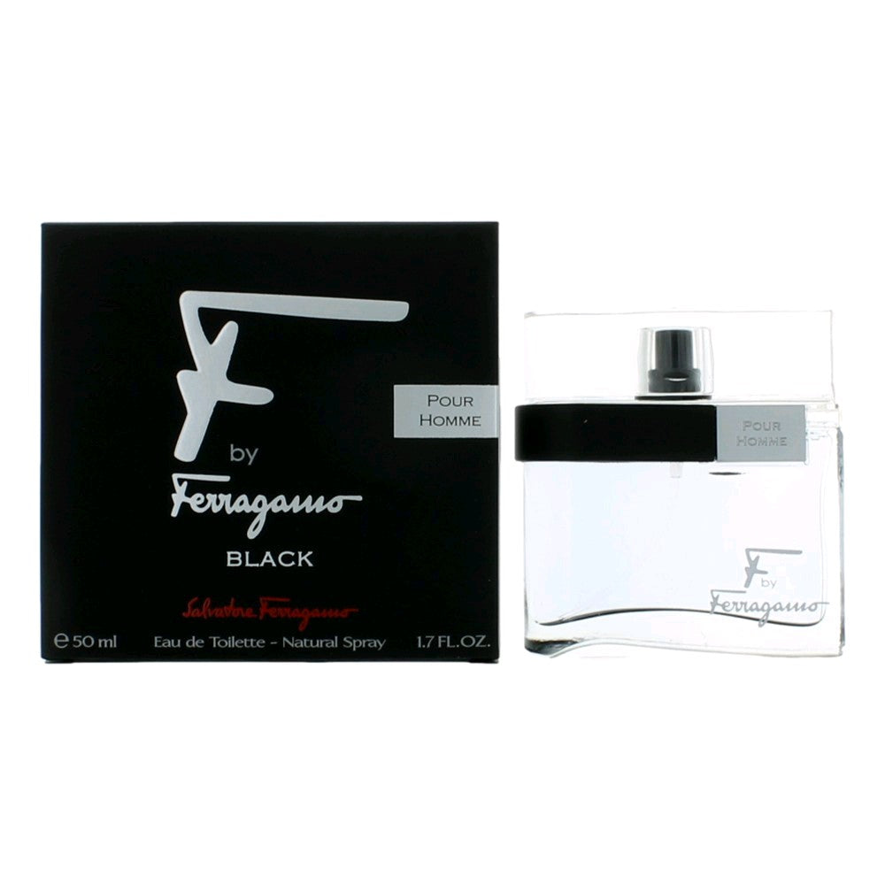 Salvatore Ferragamo – F Black Eau de Toilette Spray for Men (1.7 oz) product image