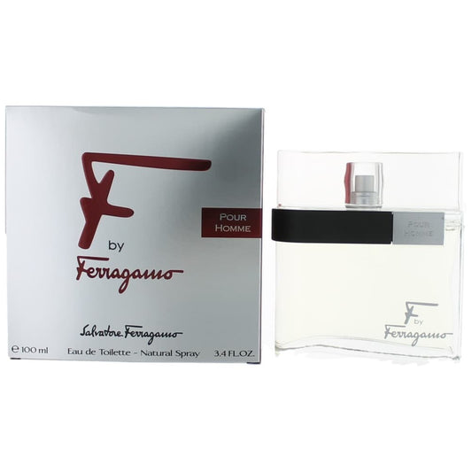 Salvatore Ferragamo – F Eau de Toilette Spray for Men (3.4 oz) product image