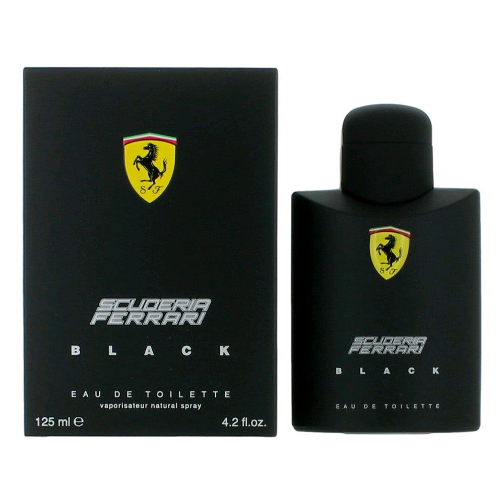 Ferrari – Ferrari Black by Scuderia Ferrari Eau de Toilette Spray for Men (4.2 oz) product image