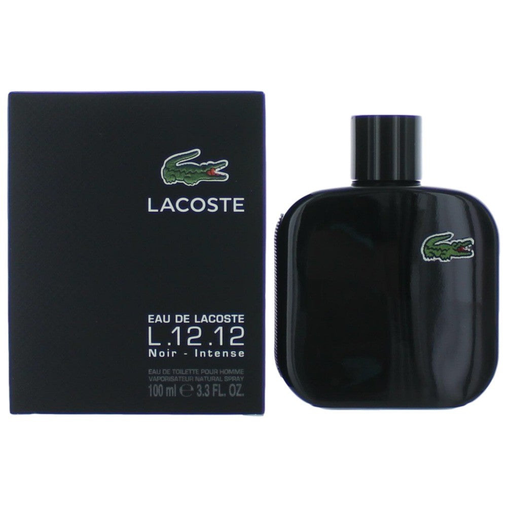 Lacoste – Lacoste L.12.12 Black Noir Intense Eau de Toilette Spray for Men (3.3 oz) product image