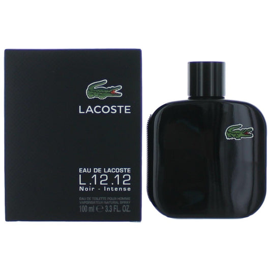 Lacoste – Lacoste L.12.12 Black Noir Intense Eau de Toilette Spray for Men (3.3 oz) product image