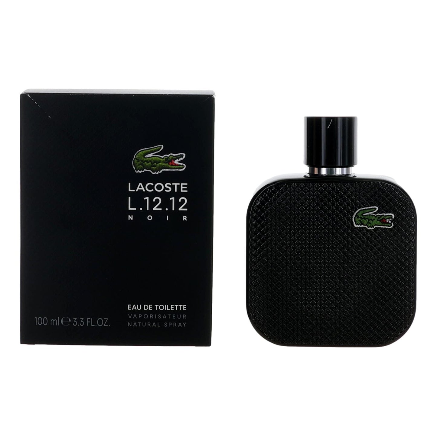 Lacoste – Lacose L. 12.12 Black Noir Eau de Toilette Spray for Men (3.3 oz) product image