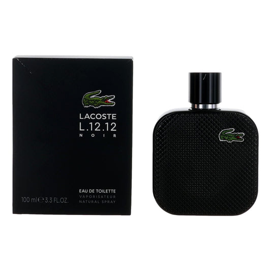 Lacoste – Lacose L. 12.12 Black Noir Eau de Toilette Spray for Men (3.3 oz) product image