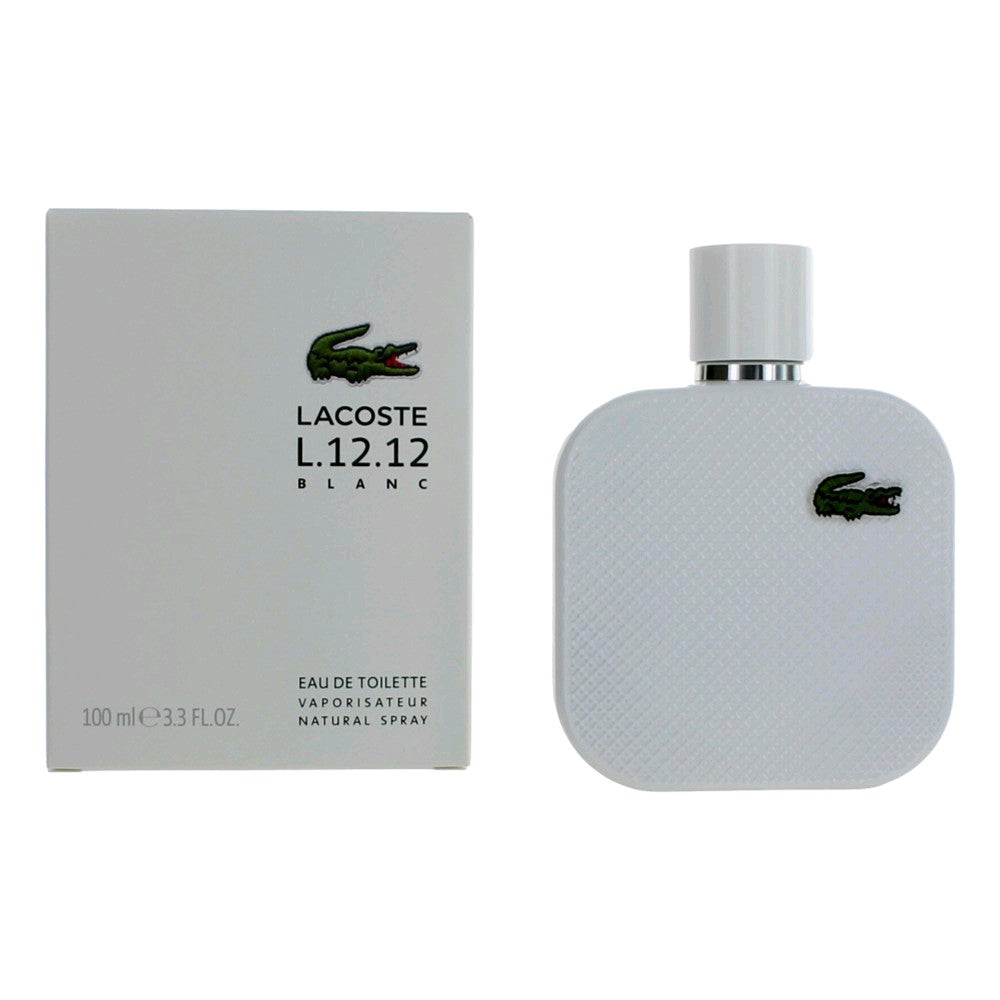 Lacoste – Lacoste L.12.12 White Blanc Eau de Toilette Spray for Men (3.3 oz) product image