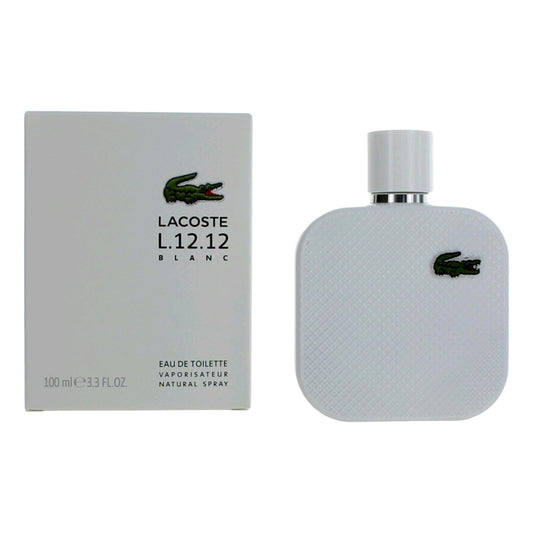 Lacoste – Lacoste L.12.12 White Blanc Eau de Toilette Spray for Men (3.3 oz) product image
