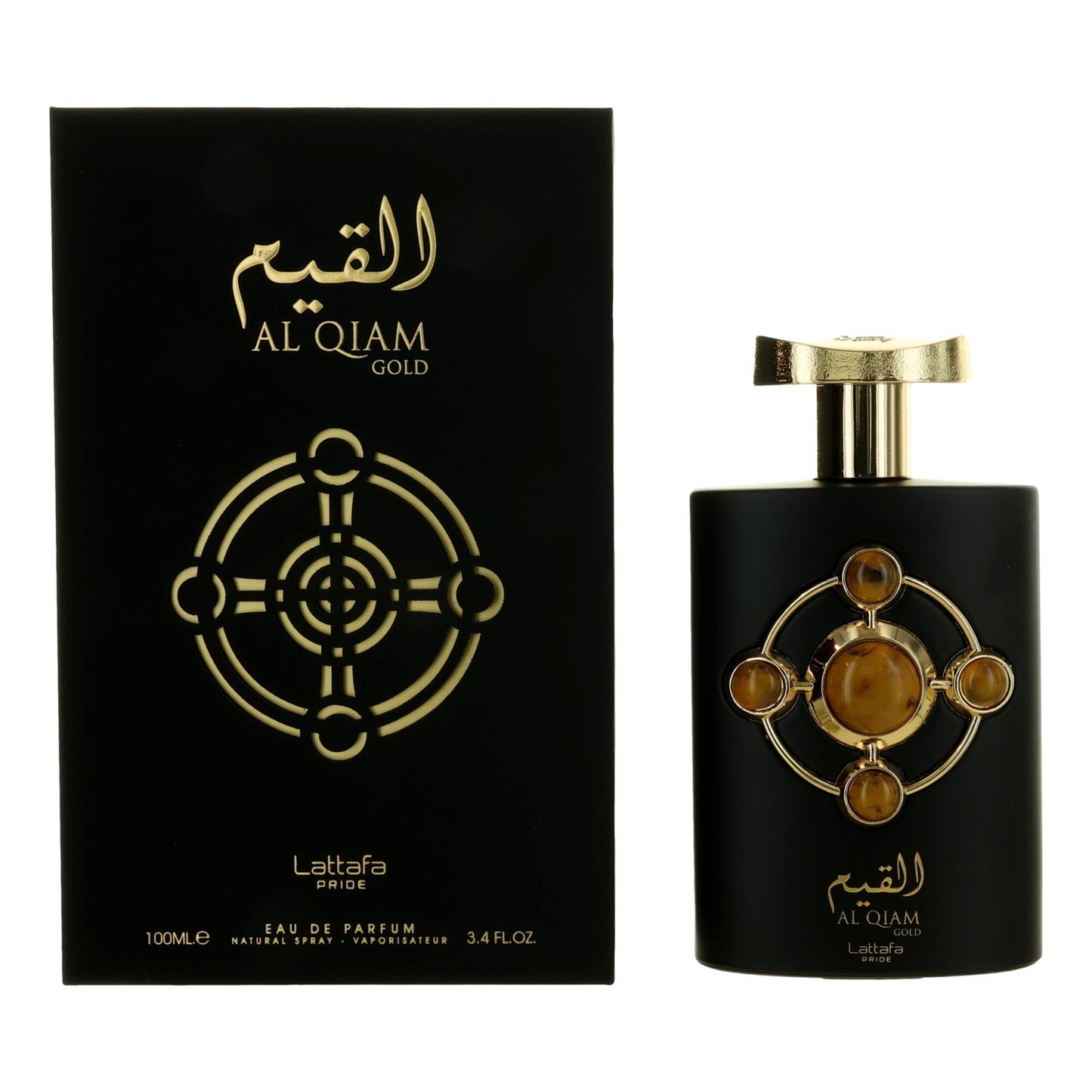 Lattafa – Al Qiam Gold Eau de Parfum Spray for Unisex (3.4 oz) product image