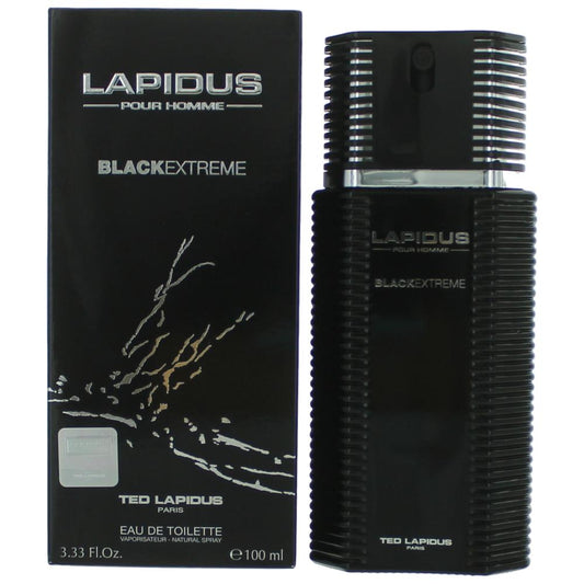 Ted Lapidus – Lapidus Black Extreme Eau de Toilette Spray for Men (3.3 oz) product image