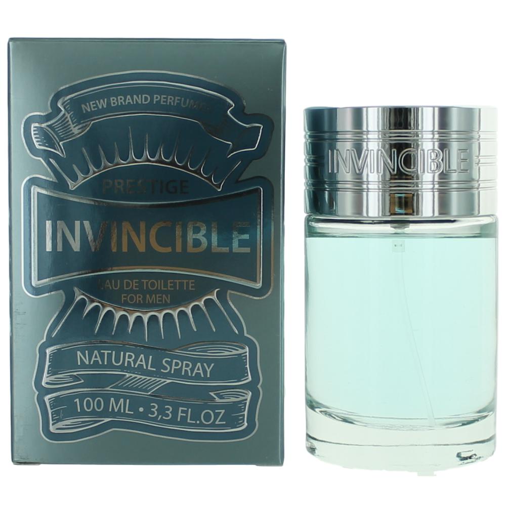 New Brand – Invincible Eau de Toilette Spray for Men (3.3 oz) product image