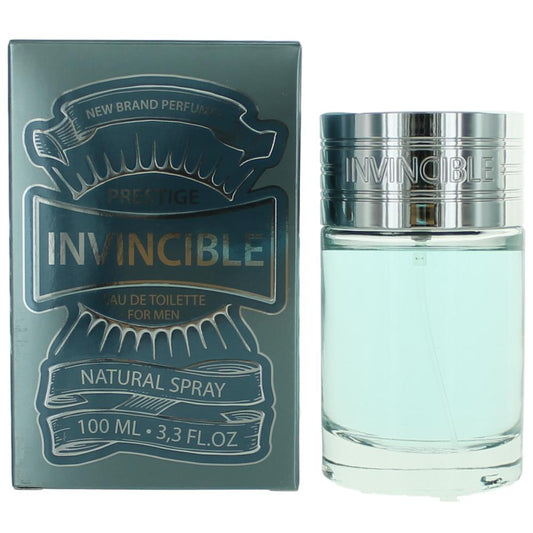 New Brand – Invincible Eau de Toilette Spray for Men (3.3 oz) product image