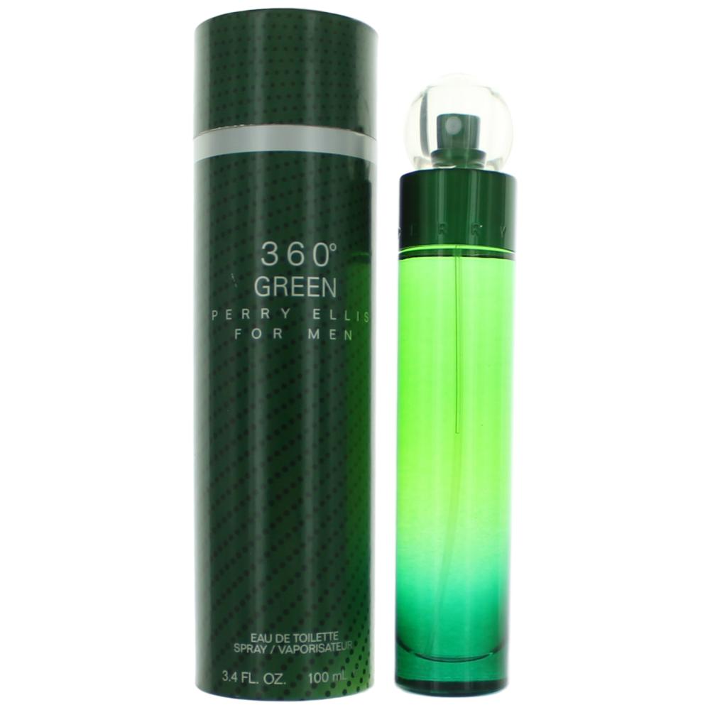 Perry Ellis – Perry Ellis 360 Green Eau de Toilette Spray for Men (3.4 oz) product image