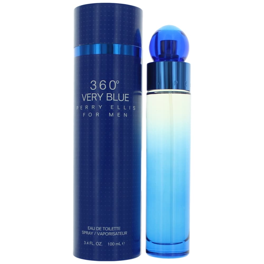 Perry Ellis – Perry Ellis 360 Very Blue Eau de Toilette Spray for Men (3.4 oz) product image