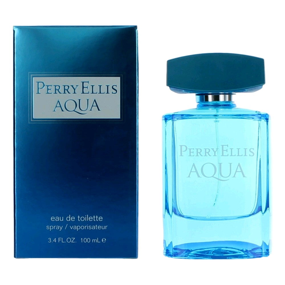 Perry Ellis – Perry Ellis Aqua Eau de Toilette Spray for Men (3.4 oz) product image