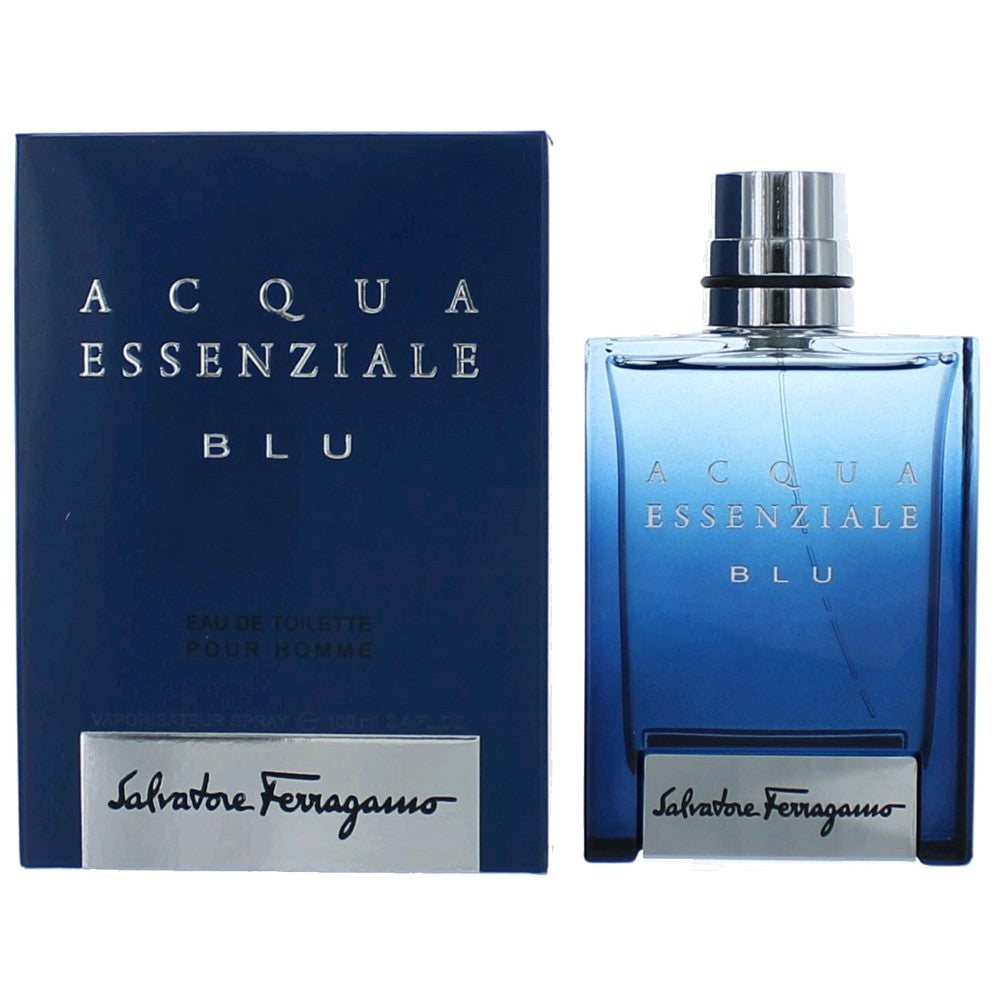 Salvatore Ferragamo – Acqua Essenziale BLU Eau de Toilette Spray for Men (3.4 oz) product image