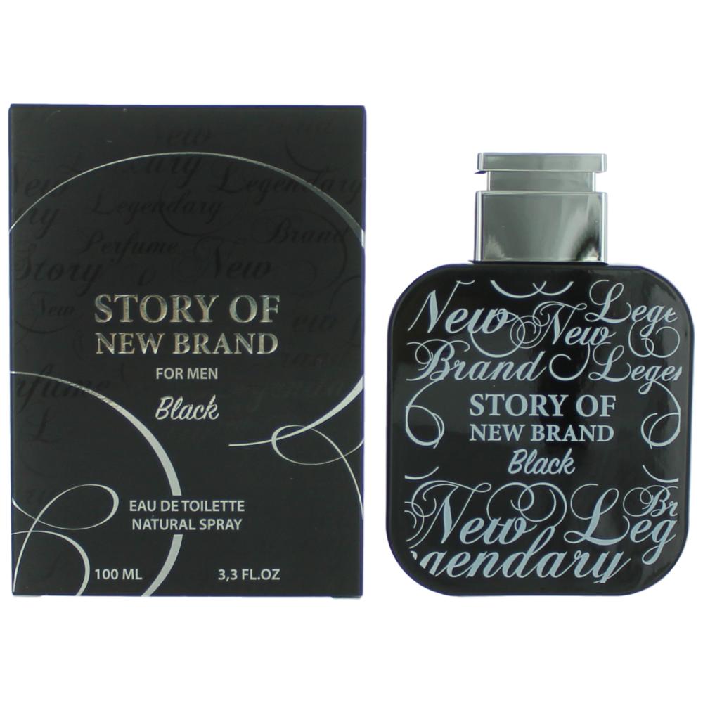 New Brand – Story of New Brand Black Eau de Toilette Spray for Men (3.3 oz) product image
