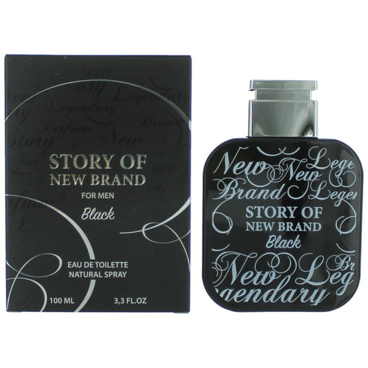 New Brand – Story of New Brand Black Eau de Toilette Spray for Men (3.3 oz) product image