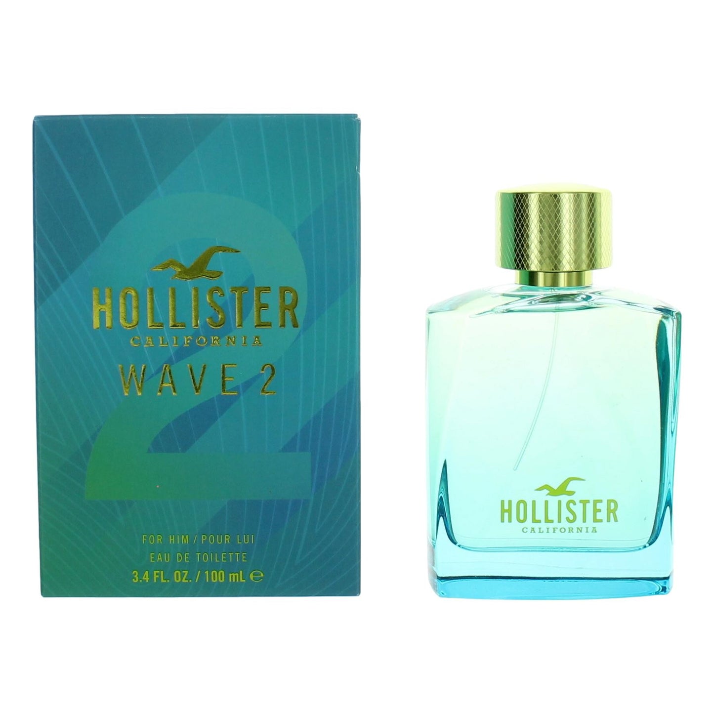 Hollister – Wave 2 Eau de Toilette Spray for Men (3.4 oz) product image