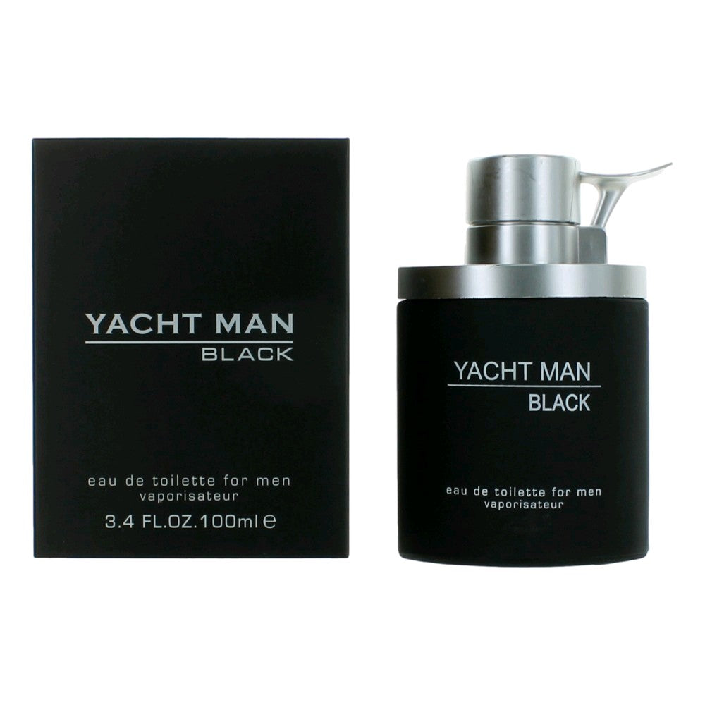 Myrurgia – Yacht Man Black Eau de Toilette Spray for Men (3.4 oz) product image