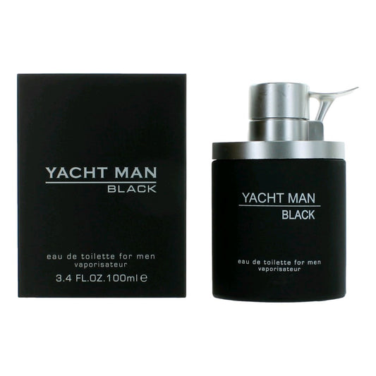 Myrurgia – Yacht Man Black Eau de Toilette Spray for Men (3.4 oz) product image