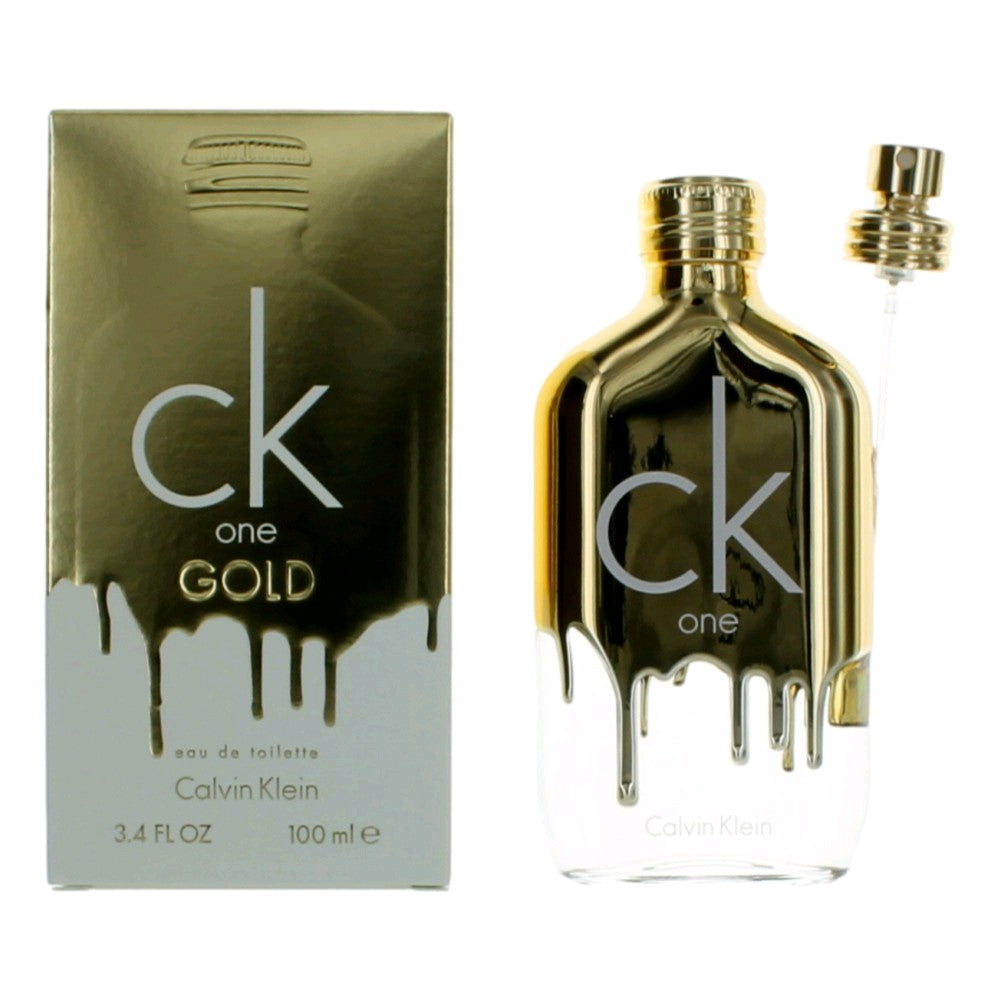Calvin Klein – CK One Gold Eau de Toilette Spray for Unisex (3.4 oz) product image