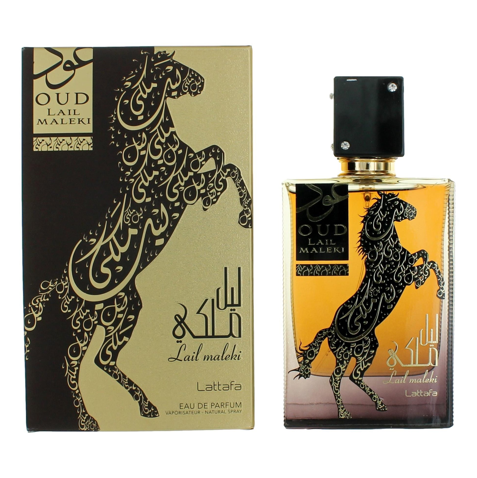 Lattafa – Oud Lail Maleki Eau de Parfum Spray for Unisex (3.4 oz) product image