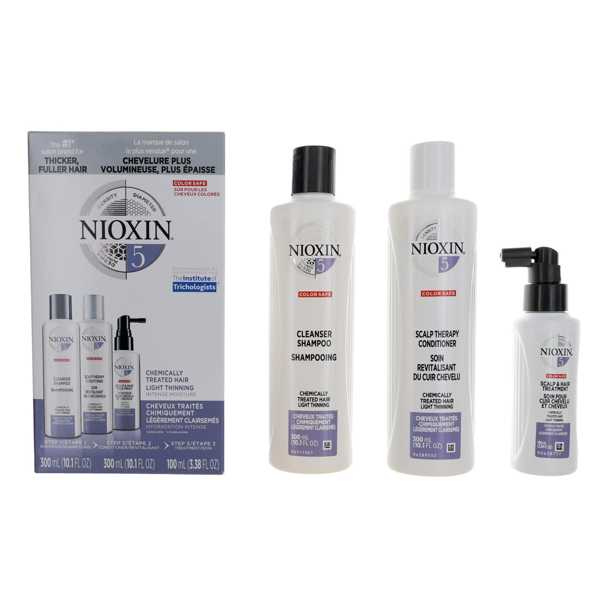 Nioxin – Nioxin 3D Care System Kit 5 - For Chemically Treated Hair Light Thinning Intense Moisture Fragrance product image