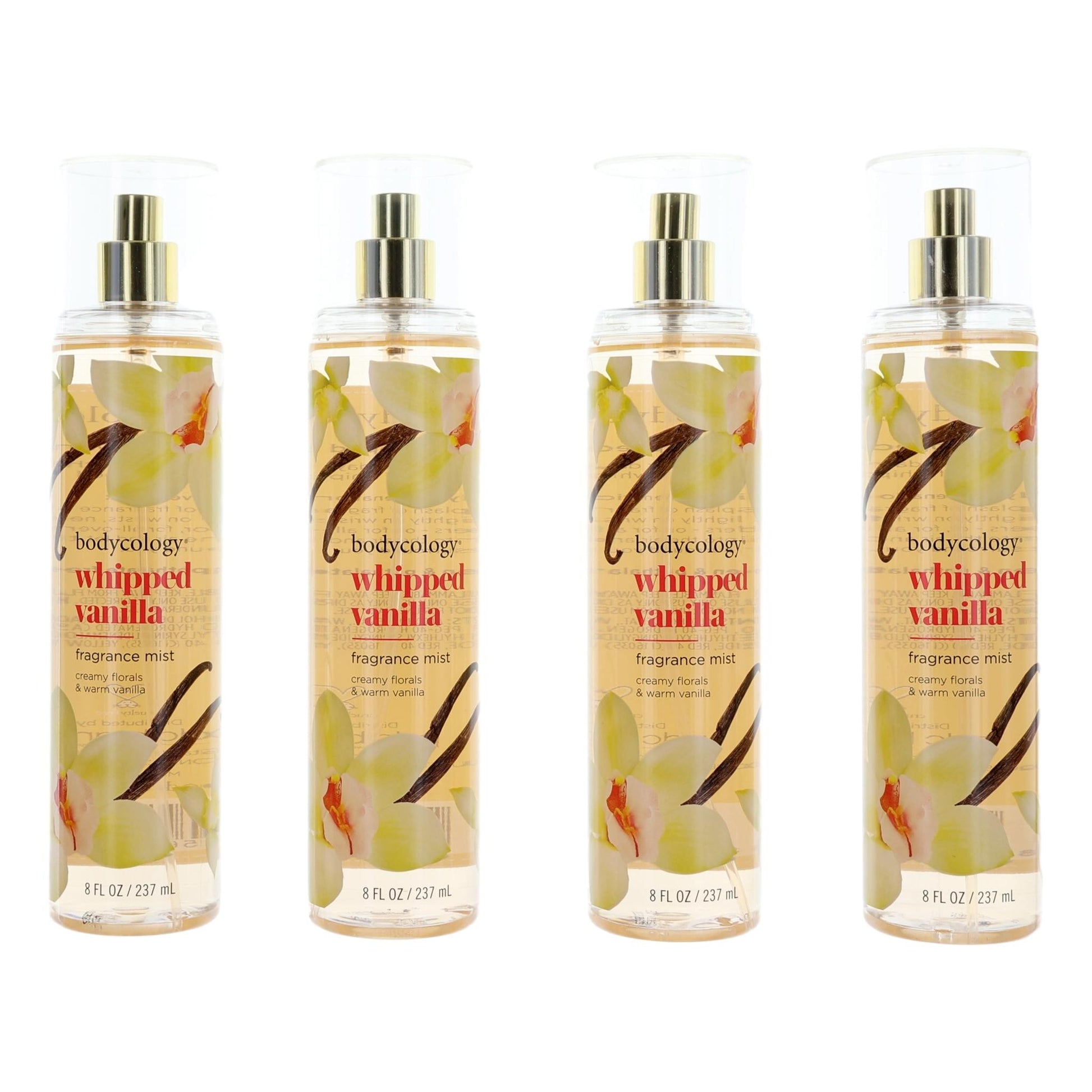 Bodycology – Whipped Vanilla Fragrance for Women (4-Pack 8 oz) product image