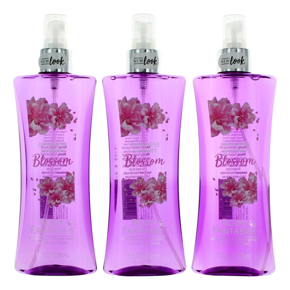 Parfums De Coeur – Japanese Cherry Blossom by Body Fantasies Fragrance Body Spray for Women (3-Pack 8 oz) product image