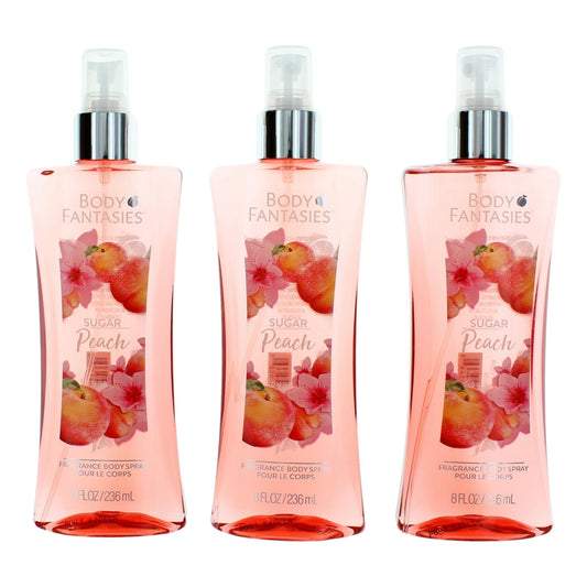 Parfums De Coeur – Sugar Peach by Body Fantasies Fragrance Body Spray for Women (3-Pack 8 oz) product image