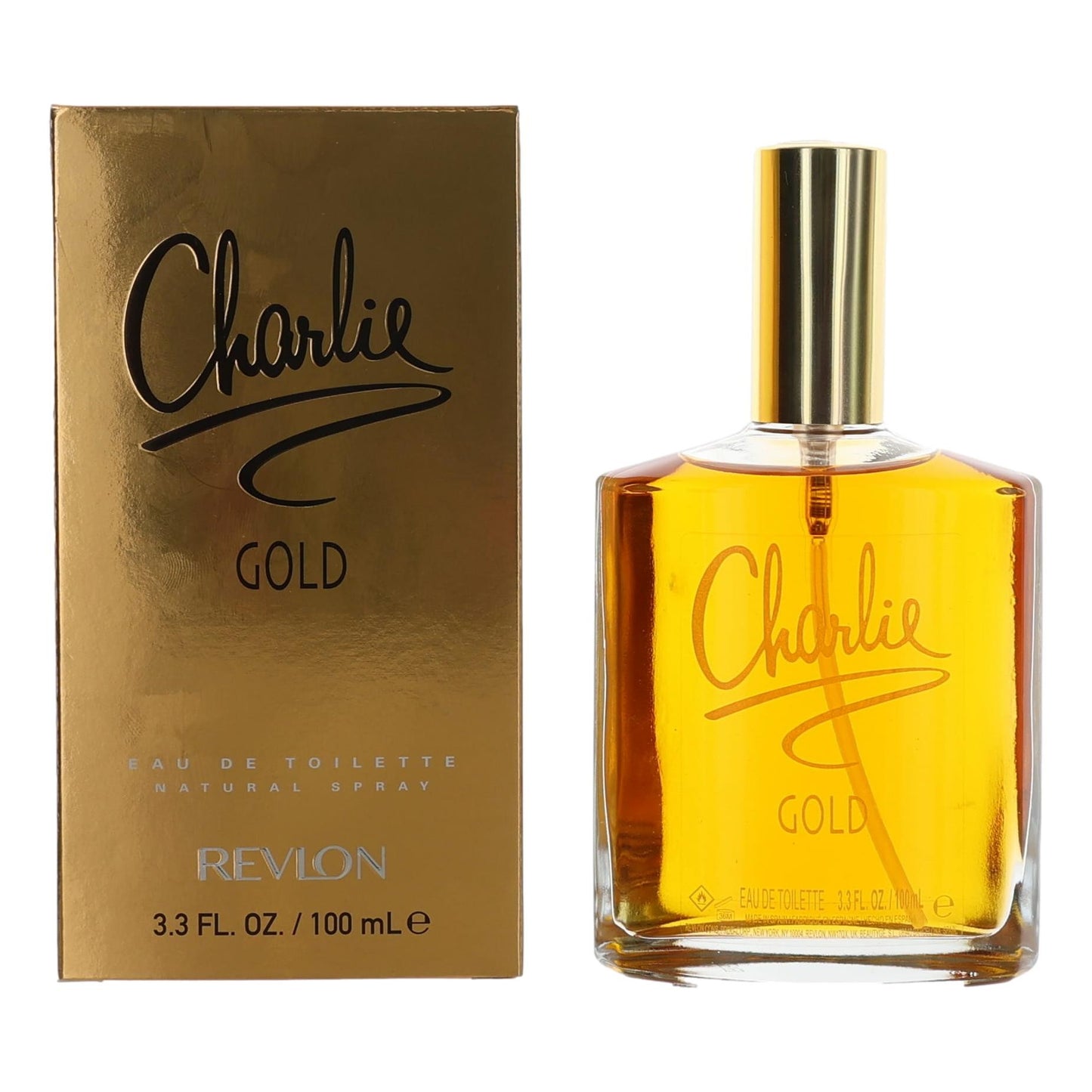Revlon – Charlie Gold Eau de Toilette Spray for Women (3.4 oz) product image