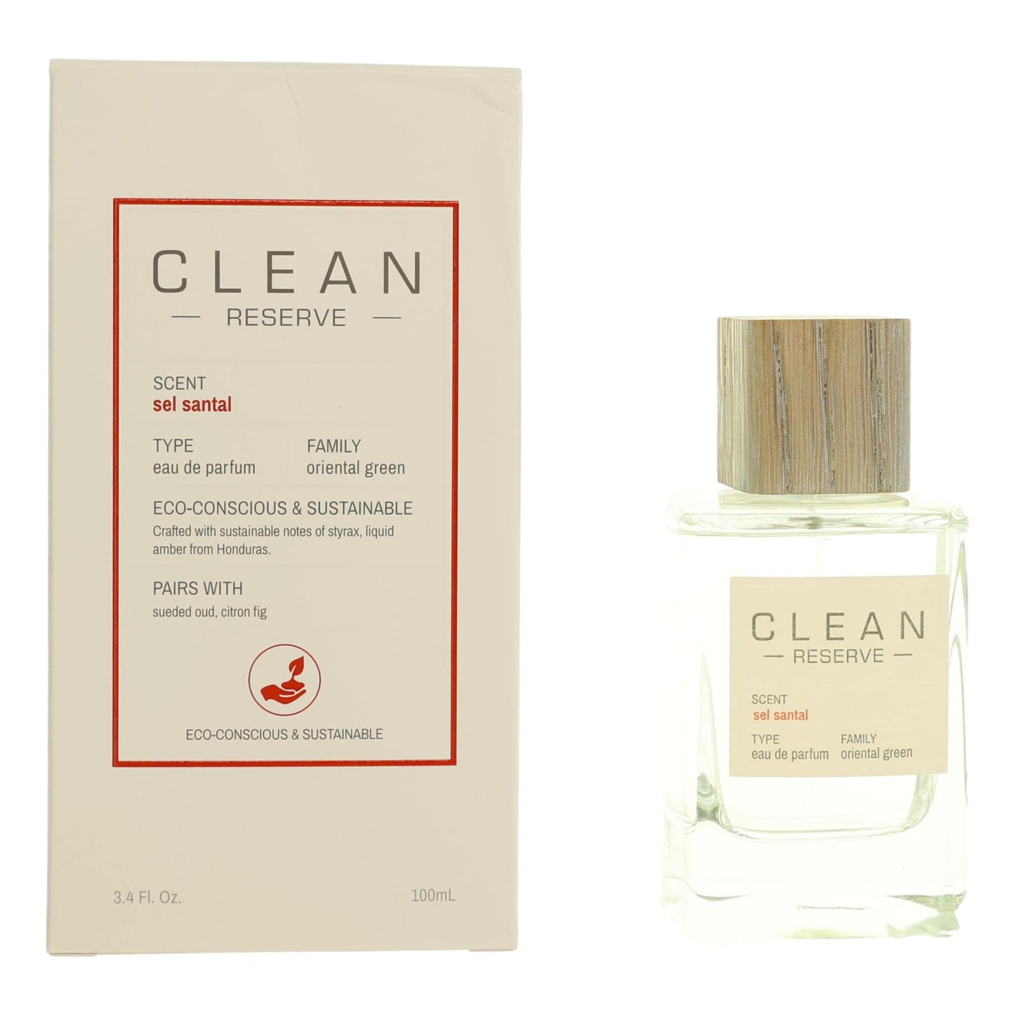 Clean Beauty – Clean Reserve Sel Santal by Clean Eau de Parfum Spray for Unisex (3.4 oz) product image