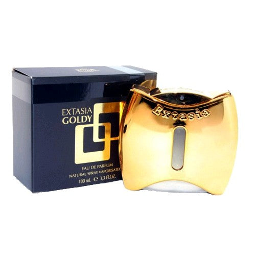 New Brand – Extasia Goldy Eau de Parfum Spray for Women (3.4 oz) product image