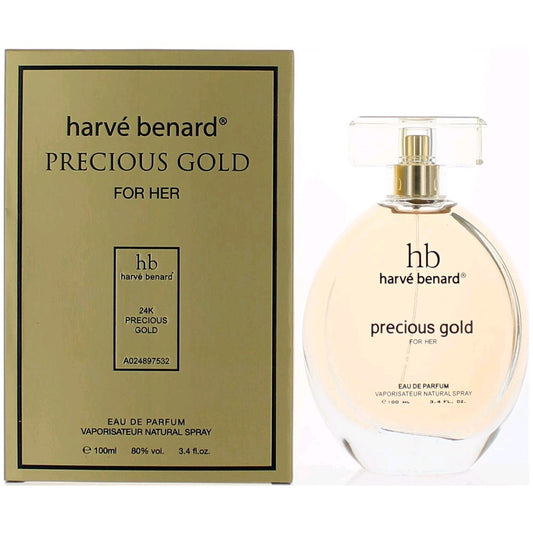 Harve Bernard – Precious Gold Eau de Parfum Spray for Women (3.4 oz) product image